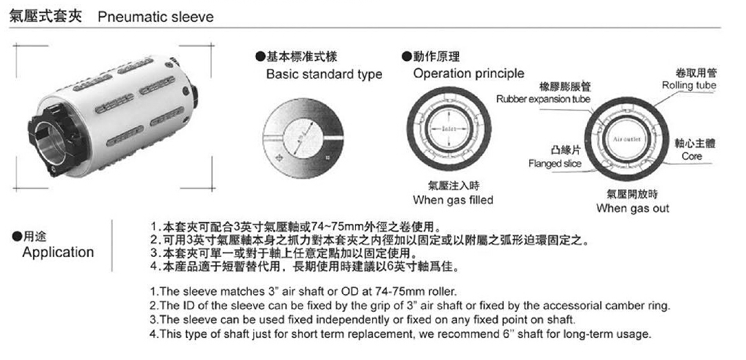 氣脹套夾參數(shù) 氣脹套夾參數(shù)